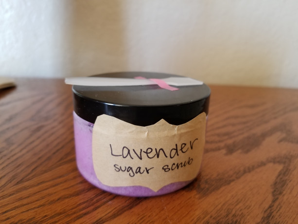 Lavender sugar scrub