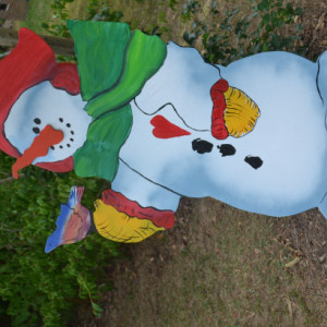 Snowman Yard Art