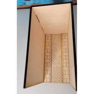 Book Nook Shelf Insert Kit - Empty Book Nook Diorama DIY Kit - Includes Street and Sidewalk