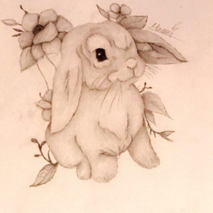9x12 bunny illustration