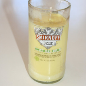 Smirnoff Pineapple Cilantro Beer Bottle Soy Wax Candle 10 oz