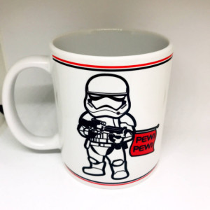 Custom Made Star wars Storm Trooper Pew Pew Coffee Mug 11oz or 15oz with your name Personalized