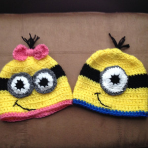 Minion Crocheted Hat