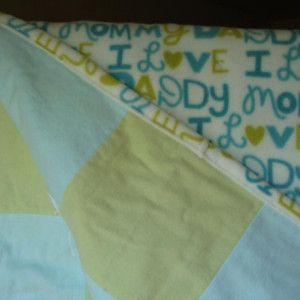 I Love Mommy and Daddy Baby Cotton Quilt Blanket