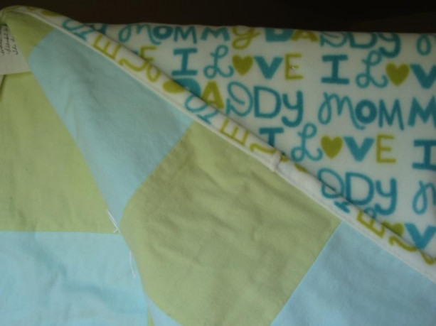 I Love Mommy and Daddy Baby Cotton Quilt Blanket