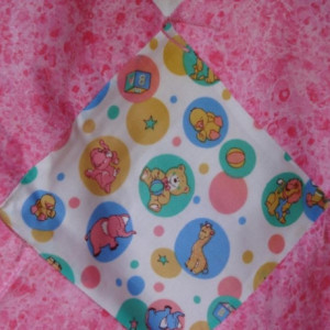 Ducks and Bears Oh My! Cotton Patchwork Quilt for Baby
