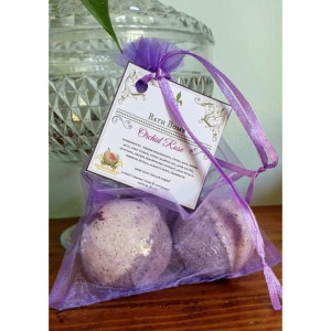 3 Citrus Burst Bath Bombs, herbal bath fizzy, aromatherapy bath, with essential oils, natural bath products, herbal skincare, witchcraft