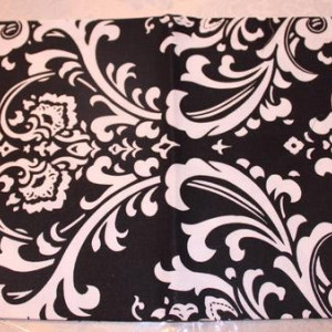 PLACEMATS- Reversible Chevron and Damask Place mats - Set of 6 - Choose your Own Color
