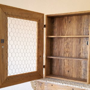 Country Cabinet, Rustic Spice Cabinet, Chicken Wire. Bathroom Storage, Country Kitchen Cabinet