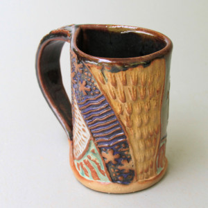 Hippie Bus Pottery Mug