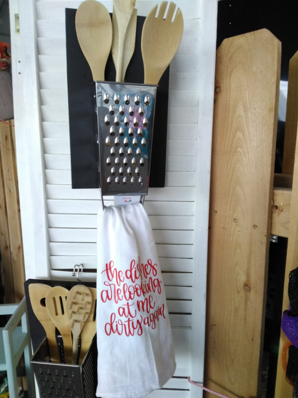 Cheese grater decor for kitchen 