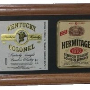 Bourbon Bottle Label Art, free shipping