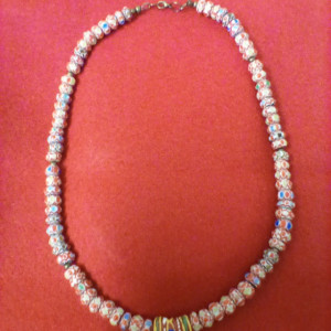 Ladies chevron bead necklace