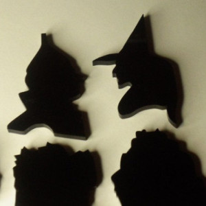 oz charms,halloween,dorothy,witches,wizard,laser cut 