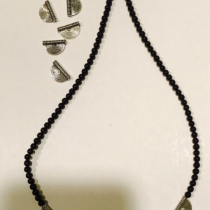 Black Jasper Round Beaded Necklace