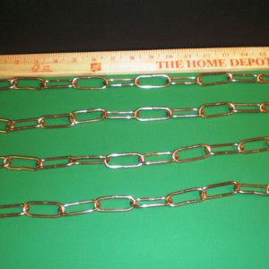 Set of four 16 Inch Copper Chain Handcrafted in Darryl's Copper Workshop FREE SHIPPING to U S Zip codes