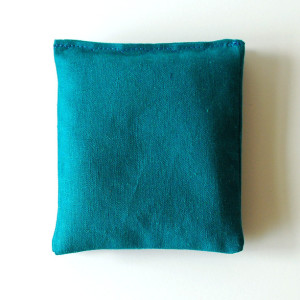 Teal Linen Organic Lavender Sachets Modern Herbal Pillows 