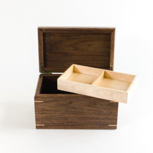 Keepsake Memory Box - Personalized - Walnut Wood