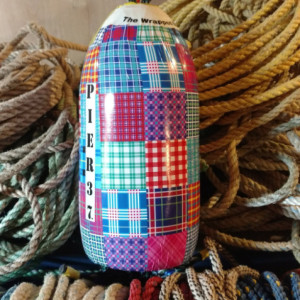 Patchwork! A real Maine lobster buoy!