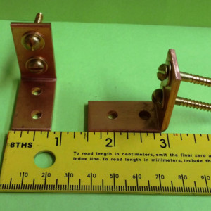 Solid Copper Ceiling Mounting Brackets Set of 2 FREE Shipping to U S Zip codes