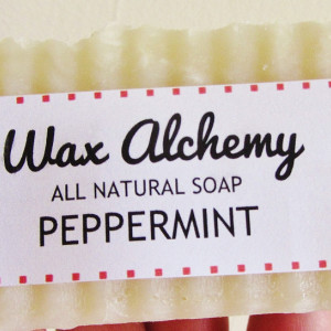 Peppermint All Natural Soap / Two 5 oz Bars