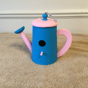 Birdhouse watering can
