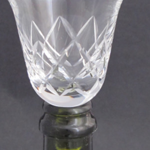 Wine stopper tasting glass Hand cut crystal
