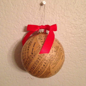 Vintage 1800's and early 1900's Hymnal ornament