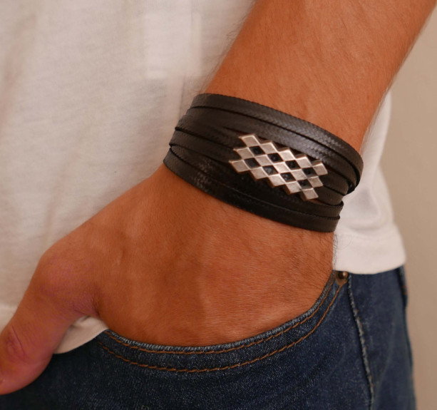 Men's Bracelet - Men's Wrap Bracelet - Men's Jewelry - Men's Gift - Boyfriend Gift - Husband Gift - Gift For Dad - Present For Men