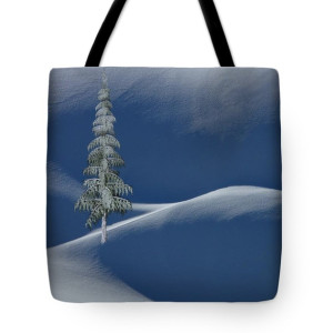 Snow Tree Tote Bag