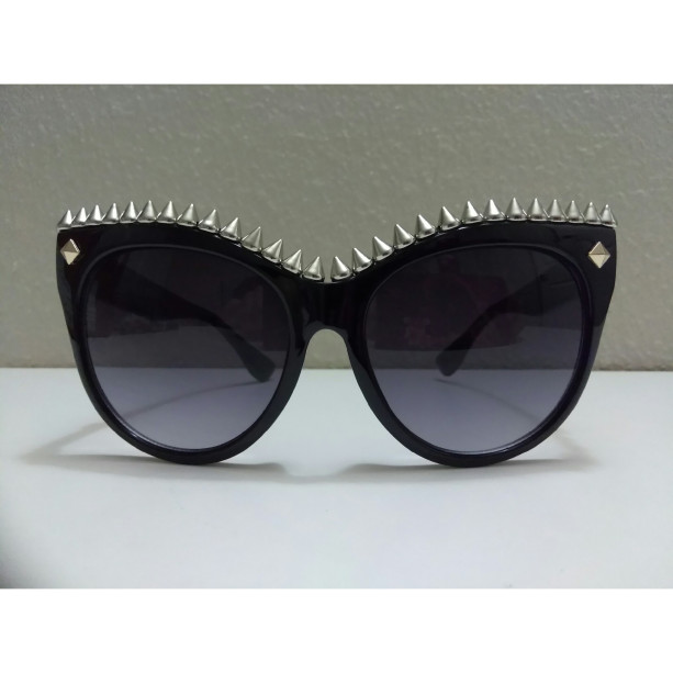 HOLLYWOOD Fashionable Cat Eye Sunglasses / Shades / Sunnies w Pink Bli