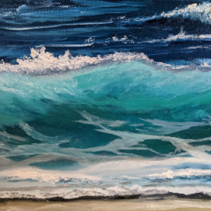 Waves Oil Painting