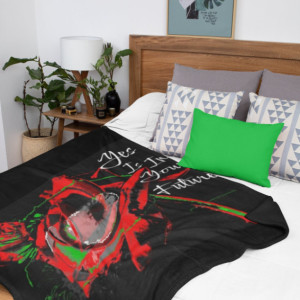 Skull Blanket, Gothic Blanket, Soft Plush Blanket, Unique Blanket, Free Shipping, Gothic Throw Blanket, Boho Blanket
