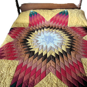 Traditional Texas Lone Star King Sized Quilt 