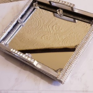 Glam vanity trays