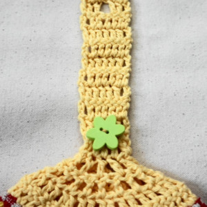Poppy Field Crochet Top Kitchen Towel, Set of 2