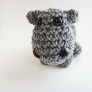 Hippopotomus Crochet Amigurumi Plush Toy
