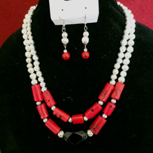 Red Bamboo necklace