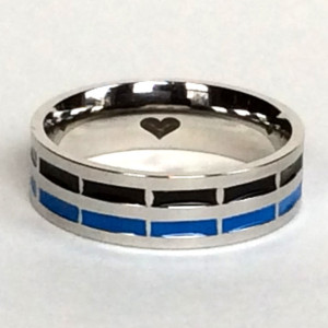 Titanium steel ring set for couples