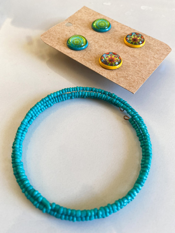 Mandala Earring + Bracelet Set 