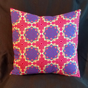 Decorative Accent Pillow - Ornate Pink