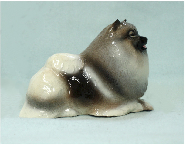 Hevener Collectible Keeshond Dog Figurine