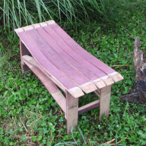 White Oak Wine Barrel Stave Bench, price includes shipping.