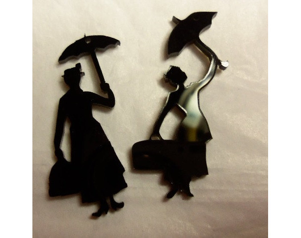 mary poppins charms ,phone charms, laser cut charms