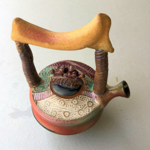 Tea Pot Potter with abstract design Functional