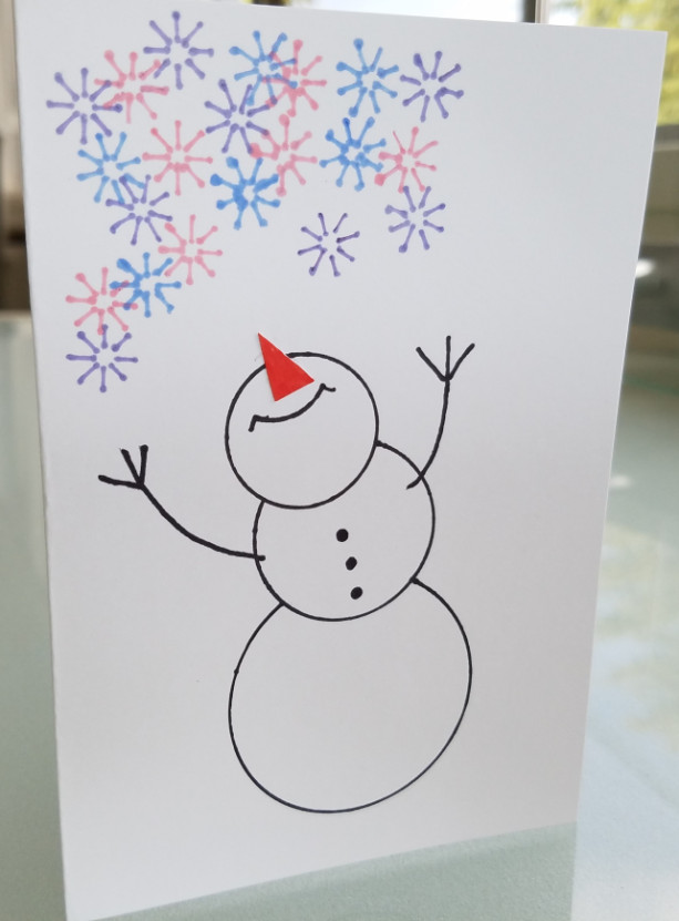 Christmas Snowman Blank Notecards, 5-Pack