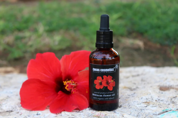 Hibiscus Oil For Hair Growth | by Cocos Cosmetics Natural hair oil for hair growth | Hibiscus flower oil | Anti Hair Loss Oil | Hibiscus Indian Hair Care Oil