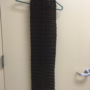 Crochet Scarf/Brown