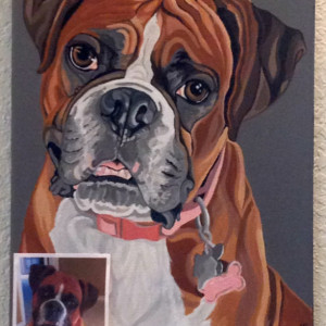 Carley - Custom Dog Portrait - 11" x 14"