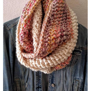 Colorful infinity scarf / cowl
